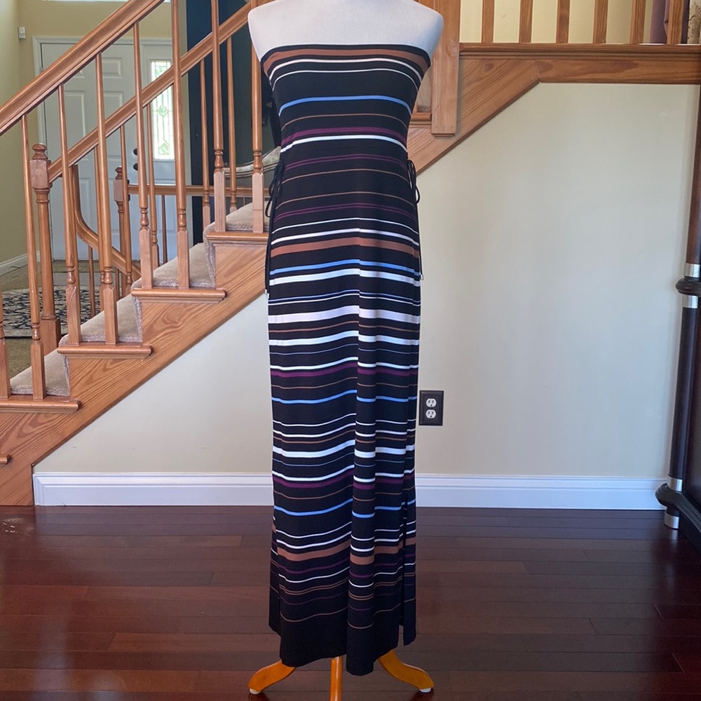 White House Black Market maxi skirt/ strapless midi dress